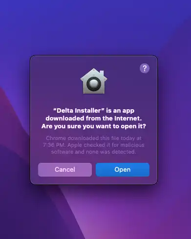 delta installer for mac
